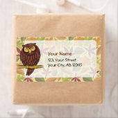 Owl Cartoon Etiket (Insitu)