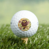 Owl Cartoon Golfballen (Insitu Shirt)