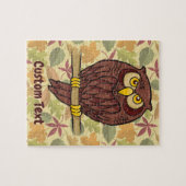 Owl Cartoon Jigzaag Puzzle Legpuzzel (Horizontaal)