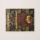 Owl Cartoon Jigzaag Puzzle Legpuzzel (Horizontaal)