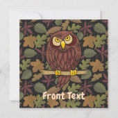 Owl Cartoon Kaart (Voorkant)
