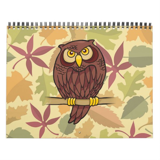 Owl Cartoon Kalender (Hoes)