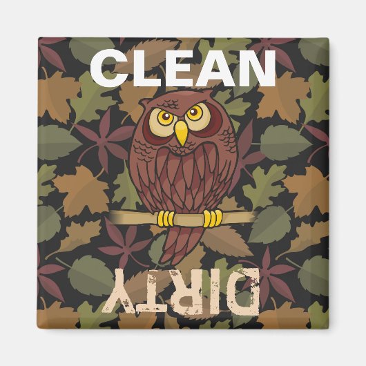 Owl Cartoon Magneet (Voorkant)