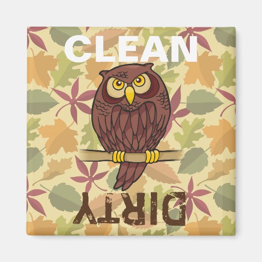 Owl Cartoon Magneet (Voorkant)