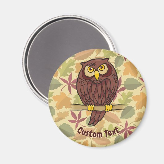 Owl Cartoon Magnet (Voorkant / Achterkant)
