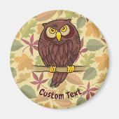 Owl Cartoon Magnet (Voorkant)
