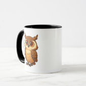 Owl cartoon mugs mok (Voorkant links)
