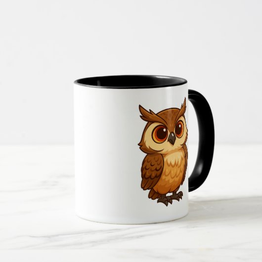 Owl cartoon mugs mok (Voorkant rechts)