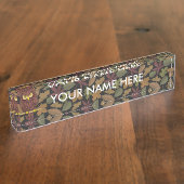 Owl Cartoon Naambordje (Zijkant)