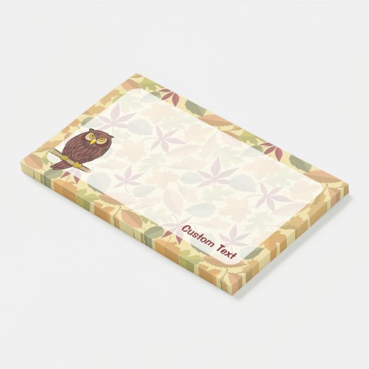 Owl Cartoon Post-it® Notes (Schuin)