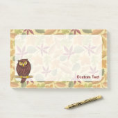 Owl Cartoon Post-it® Notes (Op bureau)