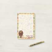 Owl Cartoon Post-it® Notes (Op bureau)