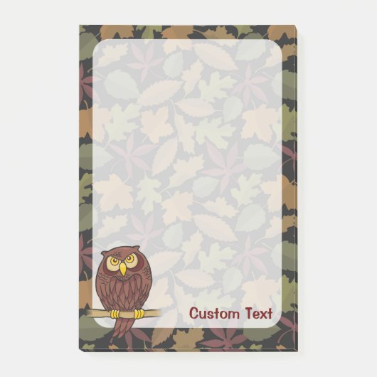 Owl Cartoon Post-it® Notes (Voorkant)