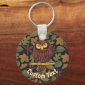 Owl Cartoon Sleutelhanger (Voorkant)