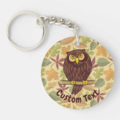 Owl Cartoon Sleutelhanger (Voorkant)