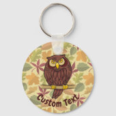 Owl Cartoon Sleutelhanger (Voorkant)