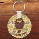 Owl Cartoon Sleutelhanger (Voorkant)