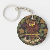 Owl Cartoon Sleutelhanger (Voorkant)