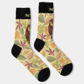 Owl Cartoon Socks Sokken (Rechts)