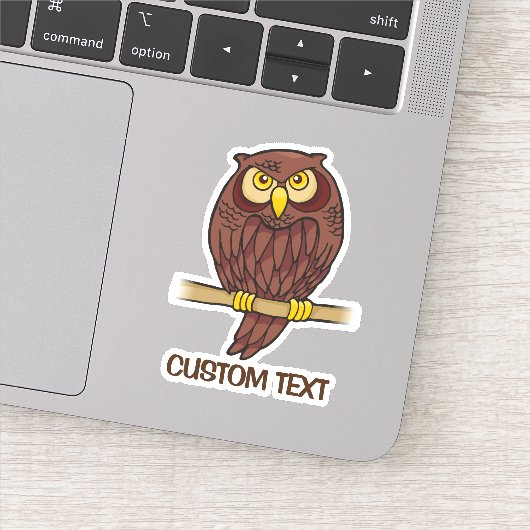 Owl Cartoon Sticker (Detail)