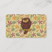 Owl Cartoon Visitekaartje (Achterkant)
