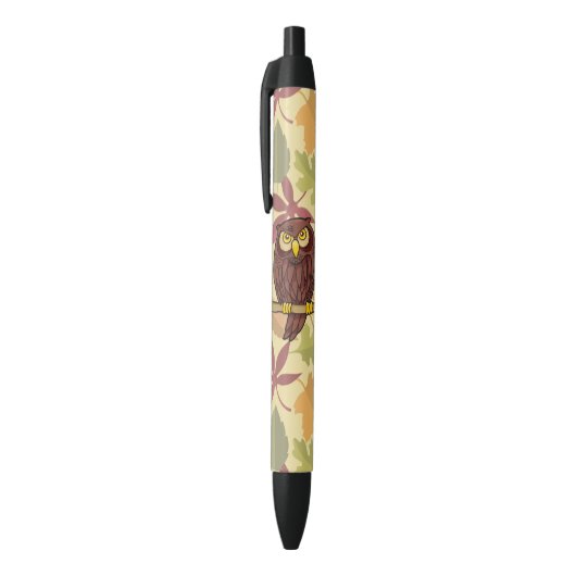 Owl Cartoon Zwarte Inkt Pen (Top (Verticaal))