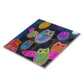 Owl Ceramic Kitchen Tile Tegeltje (Zijkant)