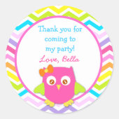 Owl Chevron Stickers (Voorkant)