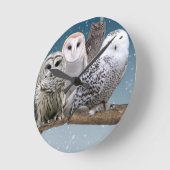 Owl Clock Ronde Klok (Hoek)