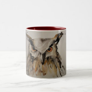 Owl Coffee cup Tweekleurige Koffiemok