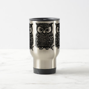 Owl Coffee mok, Travel mug of frommel mok cups