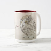 Owl Coffee-Mok Tweekleurige Koffiemok (Voorkant rechts)