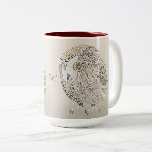 Owl Coffee-Mok Tweekleurige Koffiemok (Voorkant rechts)
