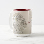 Owl Coffee-Mok Tweekleurige Koffiemok (Voorkant links)