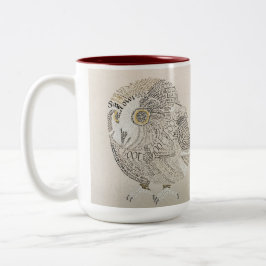 Owl Coffee-Mok Tweekleurige Koffiemok