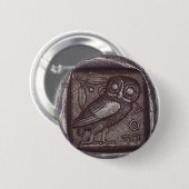 Owl Coin Ronde Button 5,7 Cm (Voorkant /achterkant)