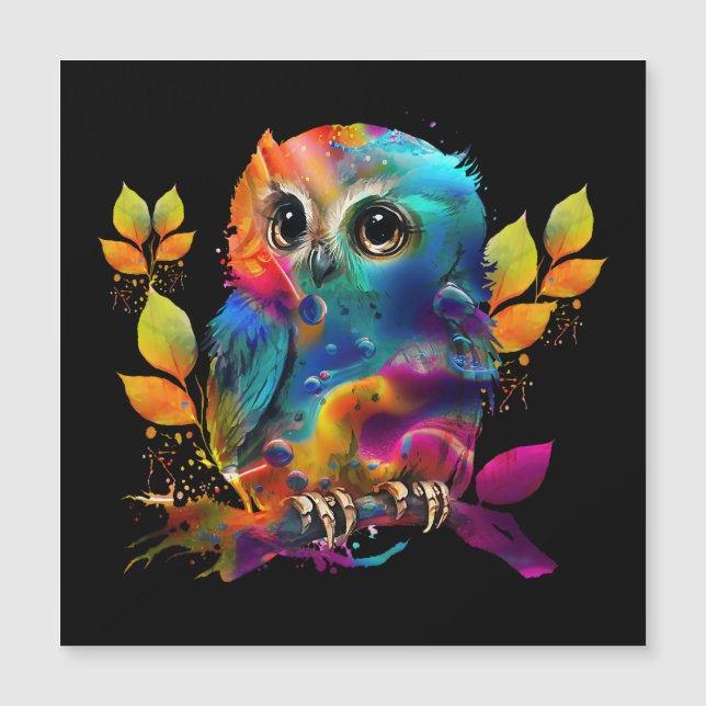 OWL COLORFUL ABSTRACT (Voorkant)
