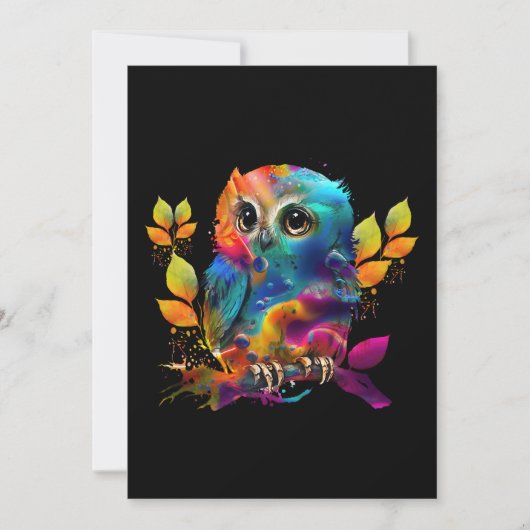 OWL COLORFUL ABSTRACT KAART (Voorkant)