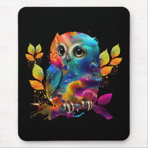 OWL COLORFUL ABSTRACT MUISMAT