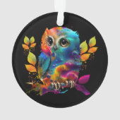 OWL COLORFUL ABSTRACT ORNAMENT (achterkant)
