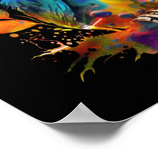 OWL COLORFUL ABSTRACT POSTER (Hoek)