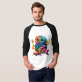 OWL COLORFUL ABSTRACTE T-Shirt (Voorkant volledig)