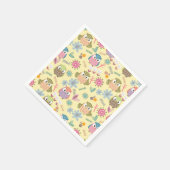 Owl Cream Napkins Servet (Hoek)
