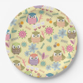 Owl Cream Papieren Bordje (Voorkant)