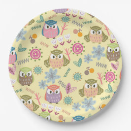 Owl Cream Papieren Bordje
