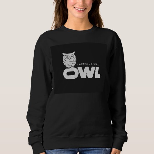 Owl Creative Studio Sweatshirt – Cute Owl Logo (Voorkant)
