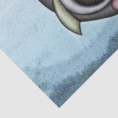 Owl Cute 22 Waterverf 15x20 Tissuepapier (Detail)