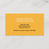 Owl Cute Bird Face Animal Baby Visitekaartje (Achterkant)