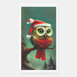  Owl Cute Rustic Kerstmis Servet