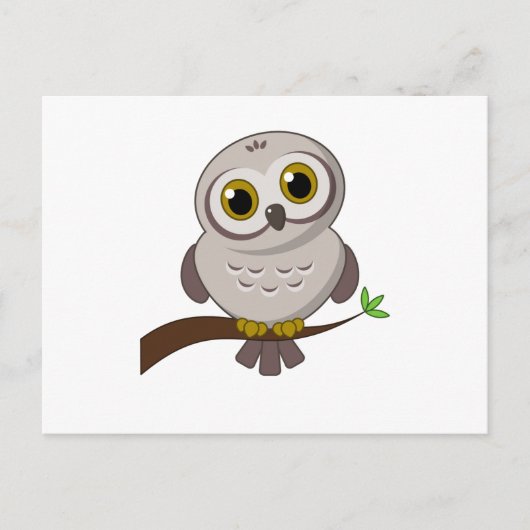 Owl Cutie Briefkaart (Voorkant)